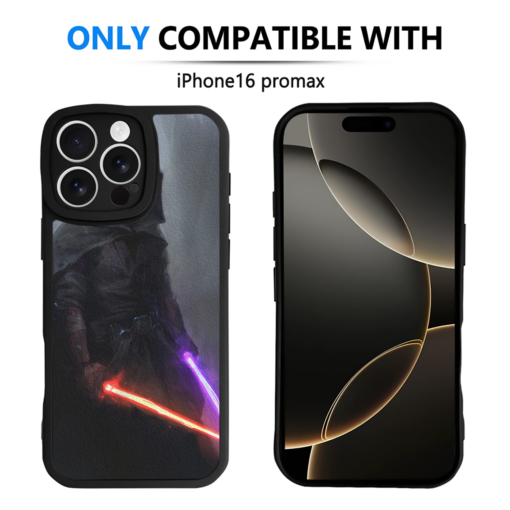 （画像用） スター・ウォーズ Star Wars 【iPhone 16シリーズ対応】シリコンスマホケース（レザー調） 材質：シリコン